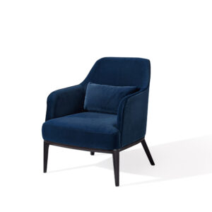 팔걸이 의자 대량 판매 가격 합리적 현대 벨벳 직물 목제 레저 팔걸이 의자-LC20