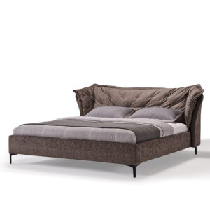 북유럽 가벼운 고급 침대 현대 간단한 패브릭 더블 침대 마스터 침실 미국 킹 침대 덮개를 씌운 침대-QB2059